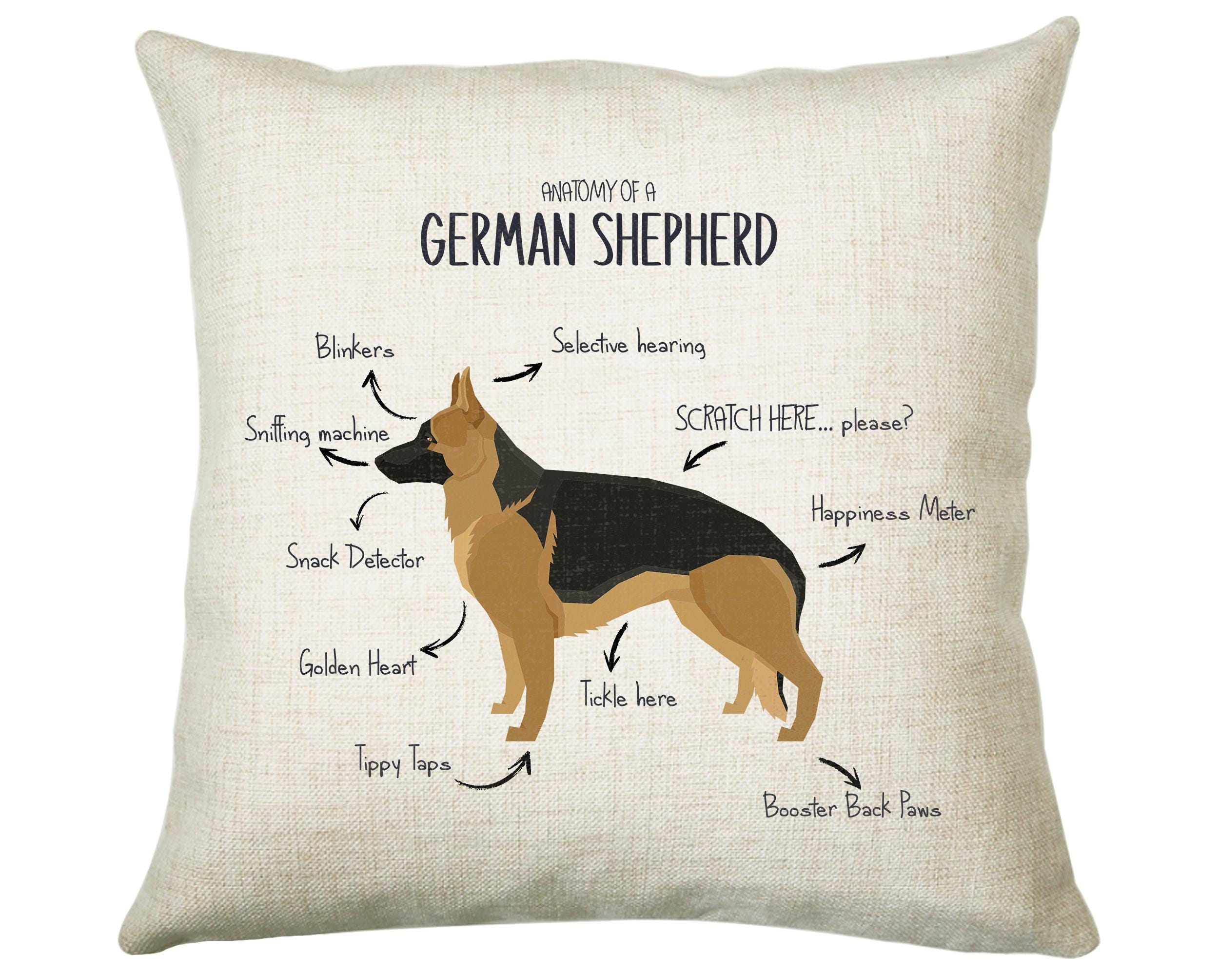 Federa Per Cuscino Just Contempo Con Scritta 'It's Not Dog Hair It's German Shepherd', 45x45 Cm, 2 Pezzi