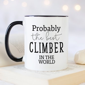 Rock Climbing Ceramic Mug, Rock Climbing Cup, Mug With Climbing Hold,  Klettern, Escalade, Sport Themed Mugs 