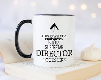 This Is What A Badass Director Looks Like 11oz Coffee Mug Tea Gift Idea For Film Movie TV Radio Company Managing Boss Manager MG0619