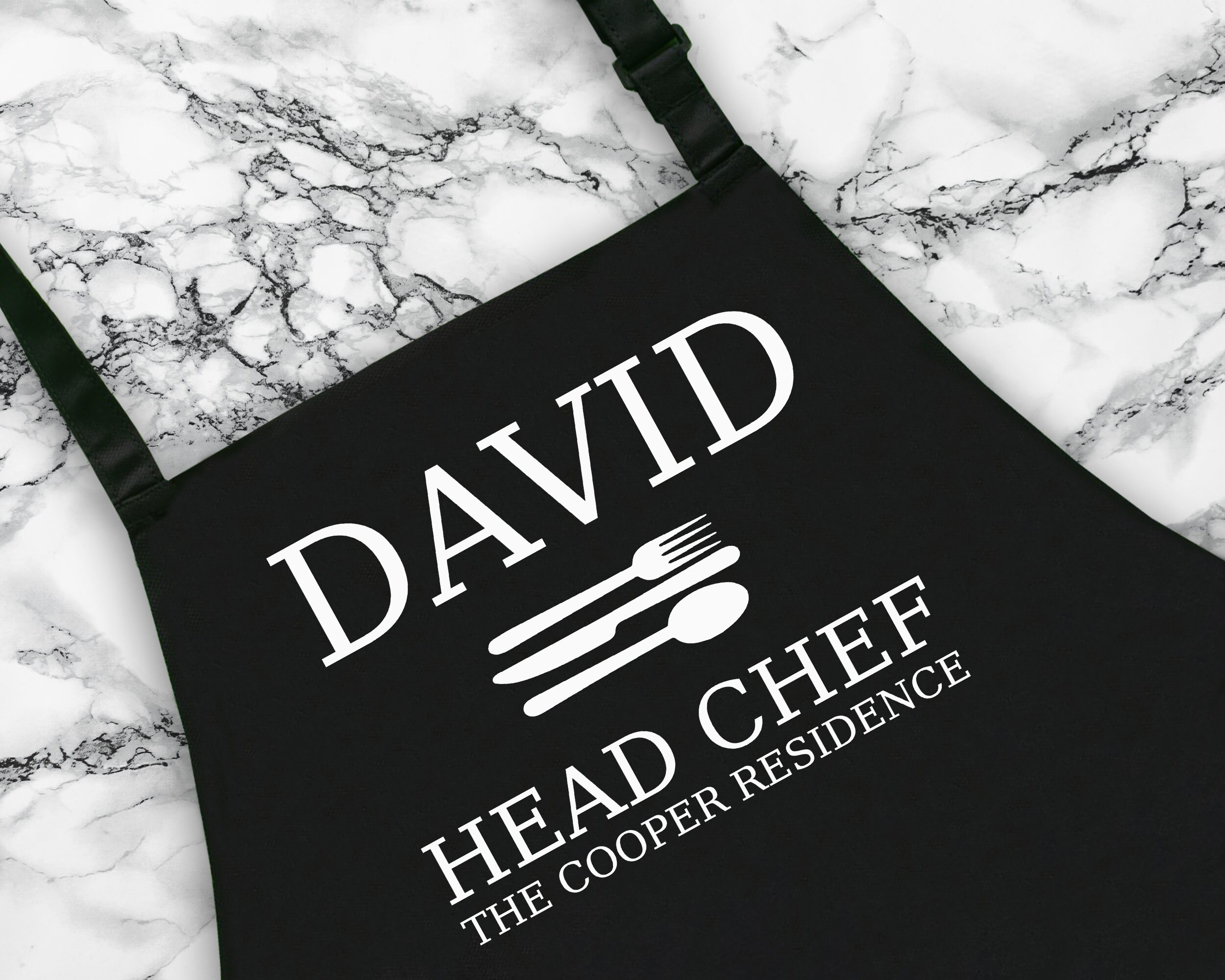 PERSONALISED BEST CHEF IN NORTHALLERTON APRON XMAS BIRTHDAY GIFT