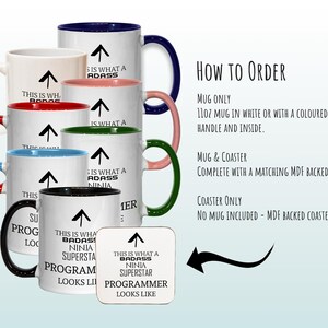 This Is What A Badass Programmer Looks Like 11oz Coffee Mug Tea Gift Idea For Web Developer Software Development Computer Engineering MG0614 image 4