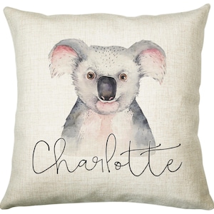 Personalised Koala Bear Cushion Gift Printed Name Design Cushion Throw Pillow Gift for Boys Nursery Bedroom Birthday Christmas Gift CS029 Etsy