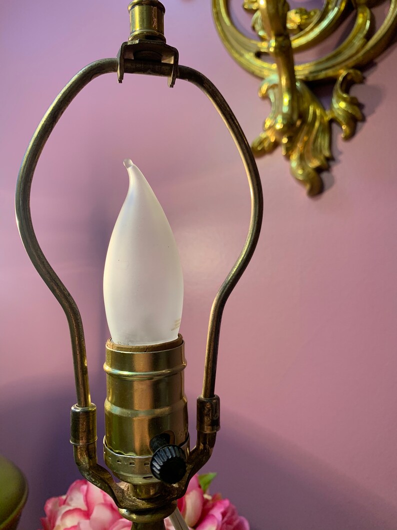 Oil Lamp Light Vintage Lamp Clear Blown Glass Ball Unique Etsy