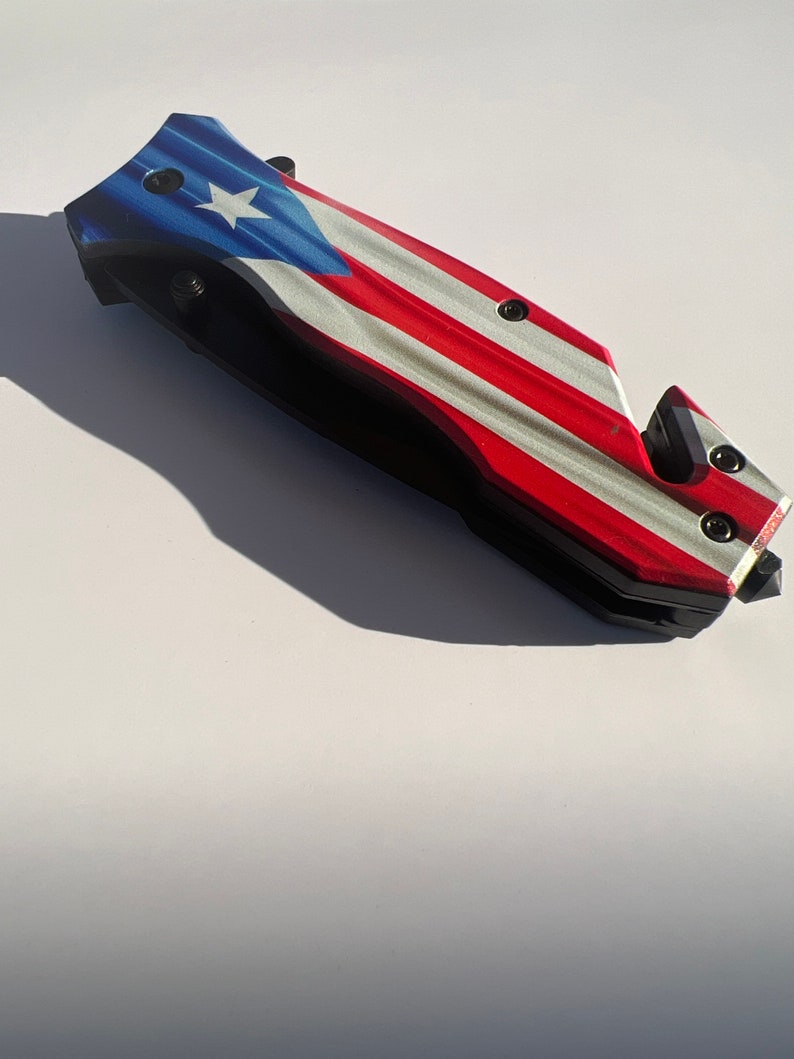 Utility Knife Puerto Rico Flag Etsy
