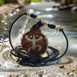 Taino coqui sunDOUBLE SIDE WITH BORICUA on the back necklace Puerto Rico Boricua