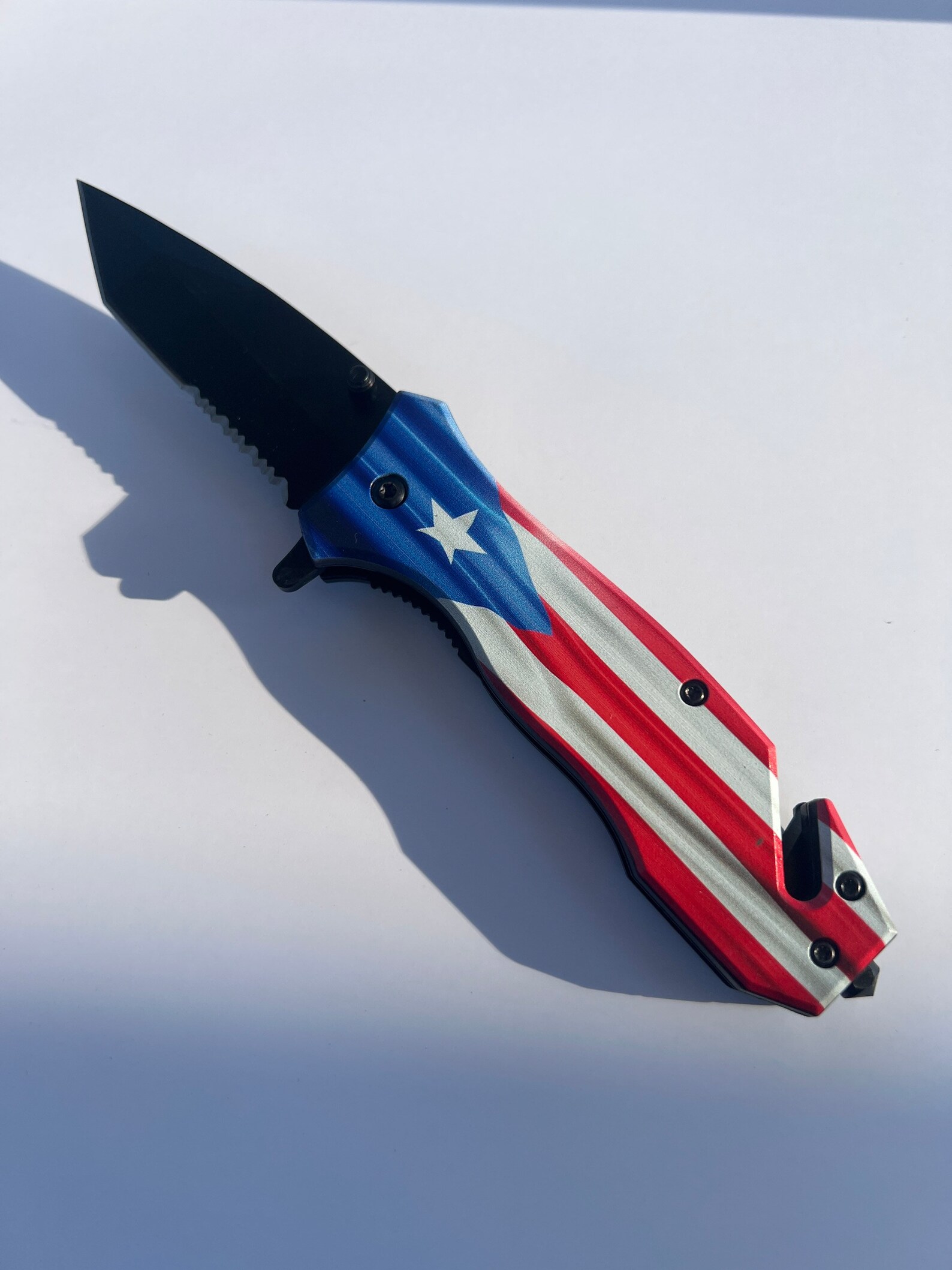Utility Knife Puerto Rico Flag Etsy