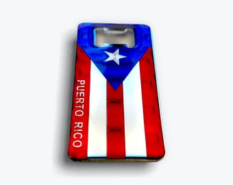 Bottle opener Magnet Puerto Rico Boricua flag