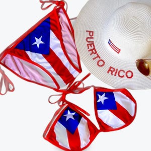 Puerto Rico flag bikini swimwear