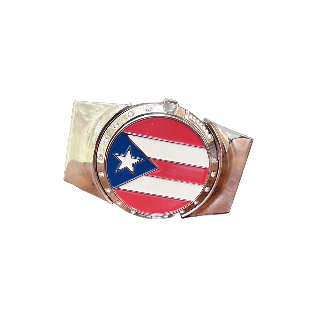 Belt Buckle Lighter Puerto Rico Flag Etsy