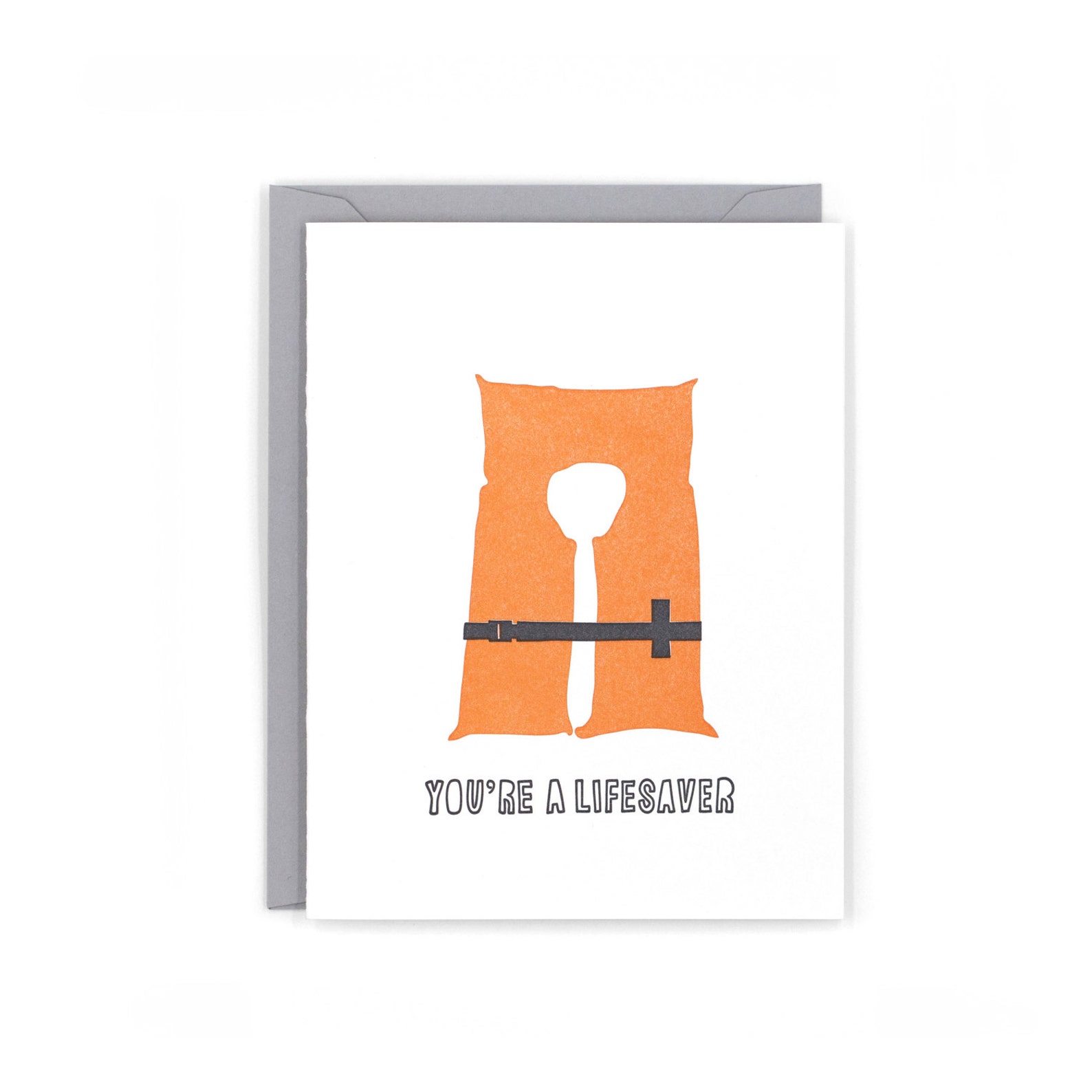 Set of 4 Letterpress Thank You Cards Etsy