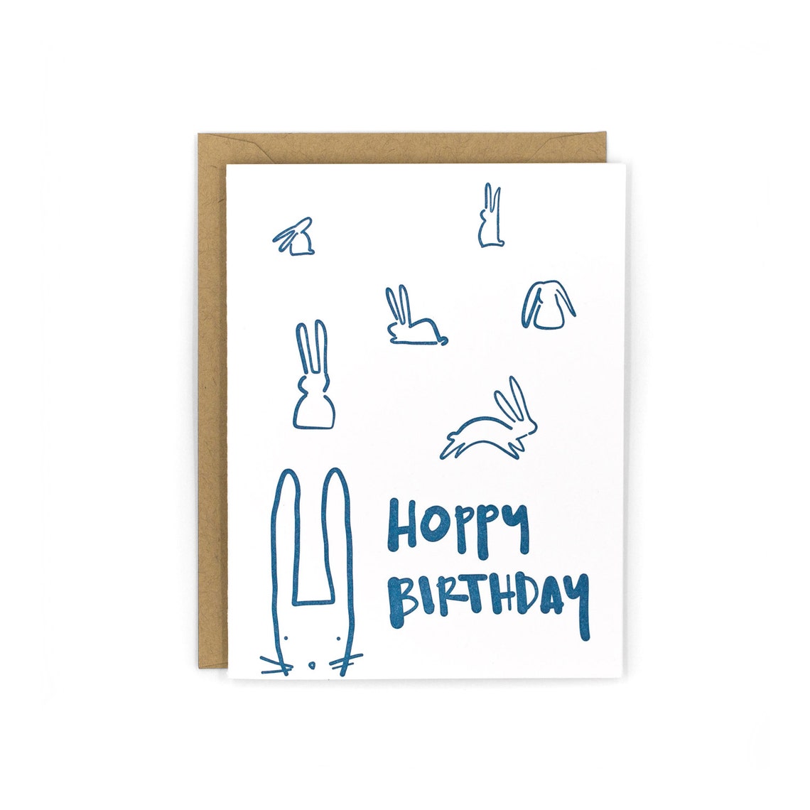Hoppy Birthday Letterpress Card Etsy