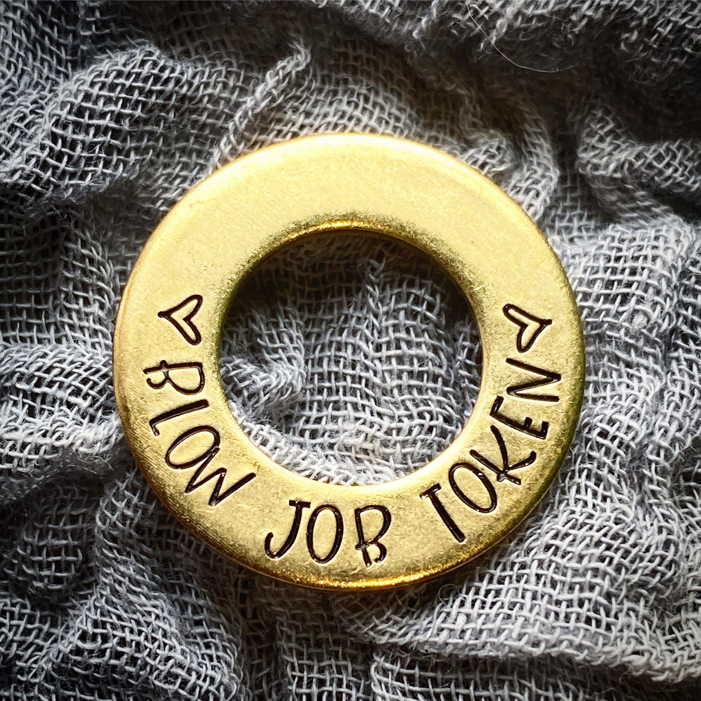 Personalised Golden Blow Job Token Sexy Gifts Gifts image pic