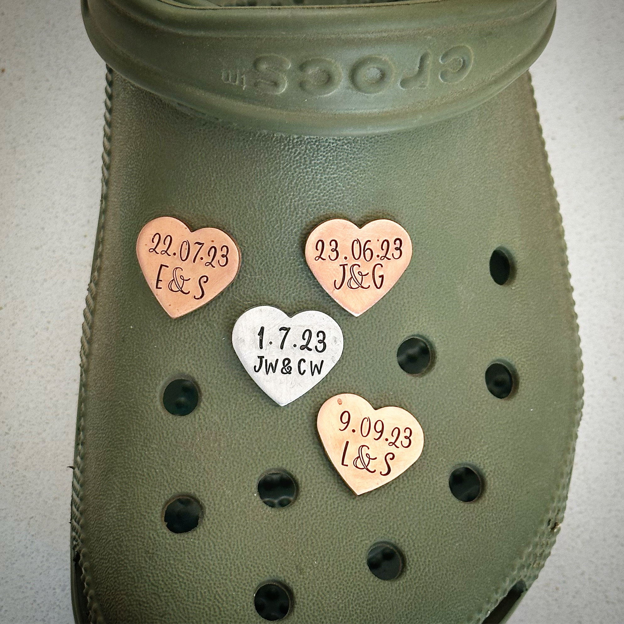 Love Shoe Charms , Valentines Day Shoe Charms, Couple Croc Charms 