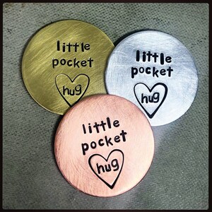 PERSONALISED POCKET HUG love token, self isolating, birthday, wedding anniversary, long distance keepsake. Parents grandparent mum dad image 7