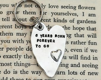Portachiavi Personalizzato Con Incisione 'I Love You Always & Forever' - Regalo Per Fidanzati, Anniversario, San Valentino - Acciaio Inox - 2