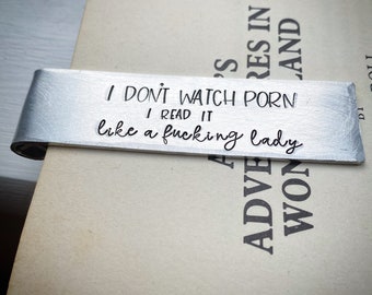 I Don’t Watch Porn, I Read It. Unique funny smut gag Birthday Christmas anniversary gift for her. Naughty Book lover bibliophile