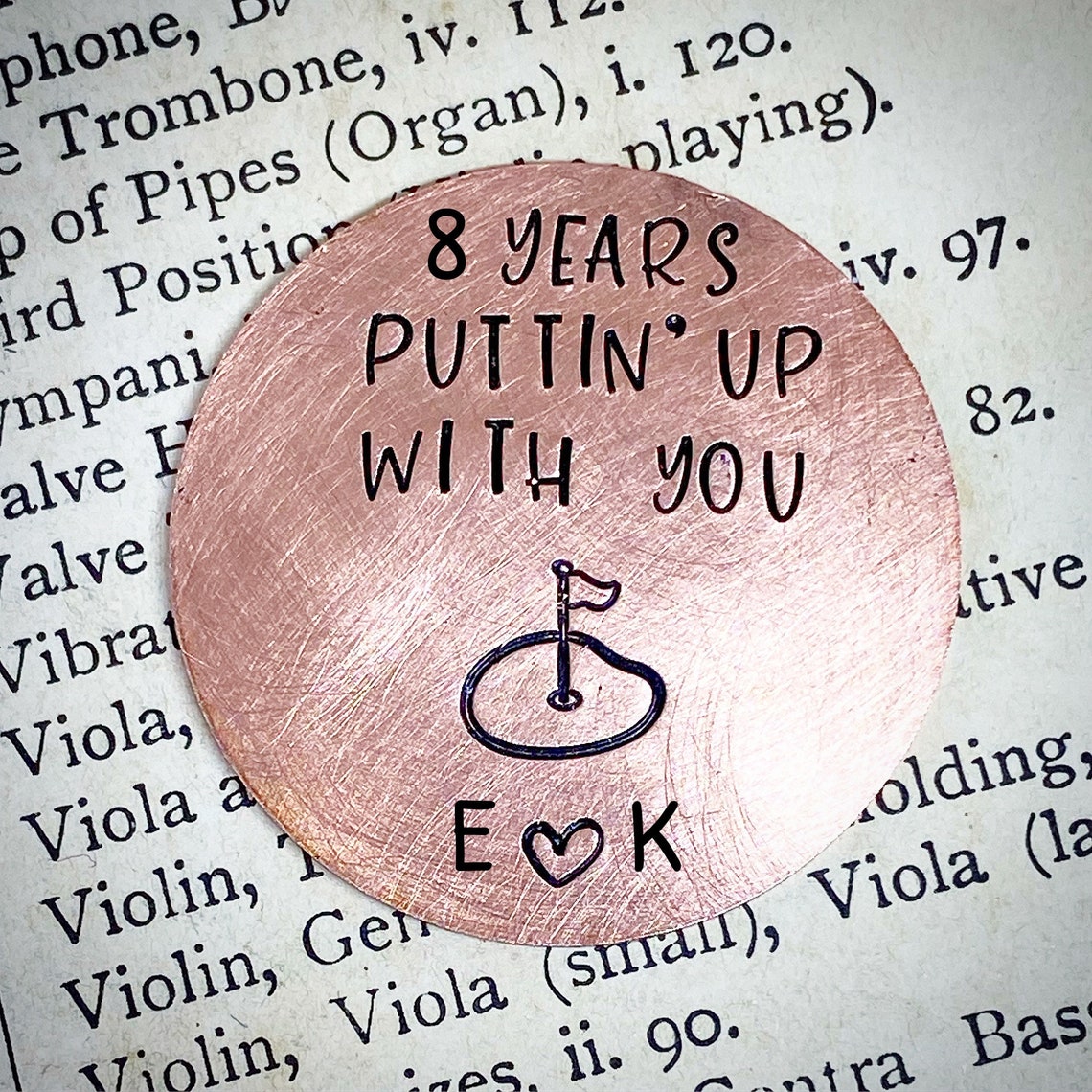 PERSONALISED Traditional 8th Wedding Anniversary Gift for Him Etsy