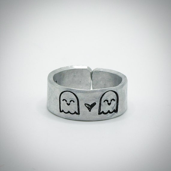 Til We Are Ghosts. Hidden Message Aluminium Adjustable Ring