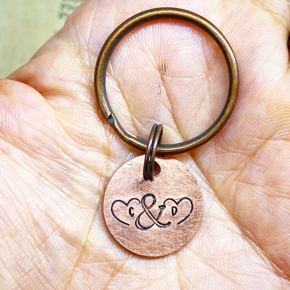 Anniversary keychain for her deals