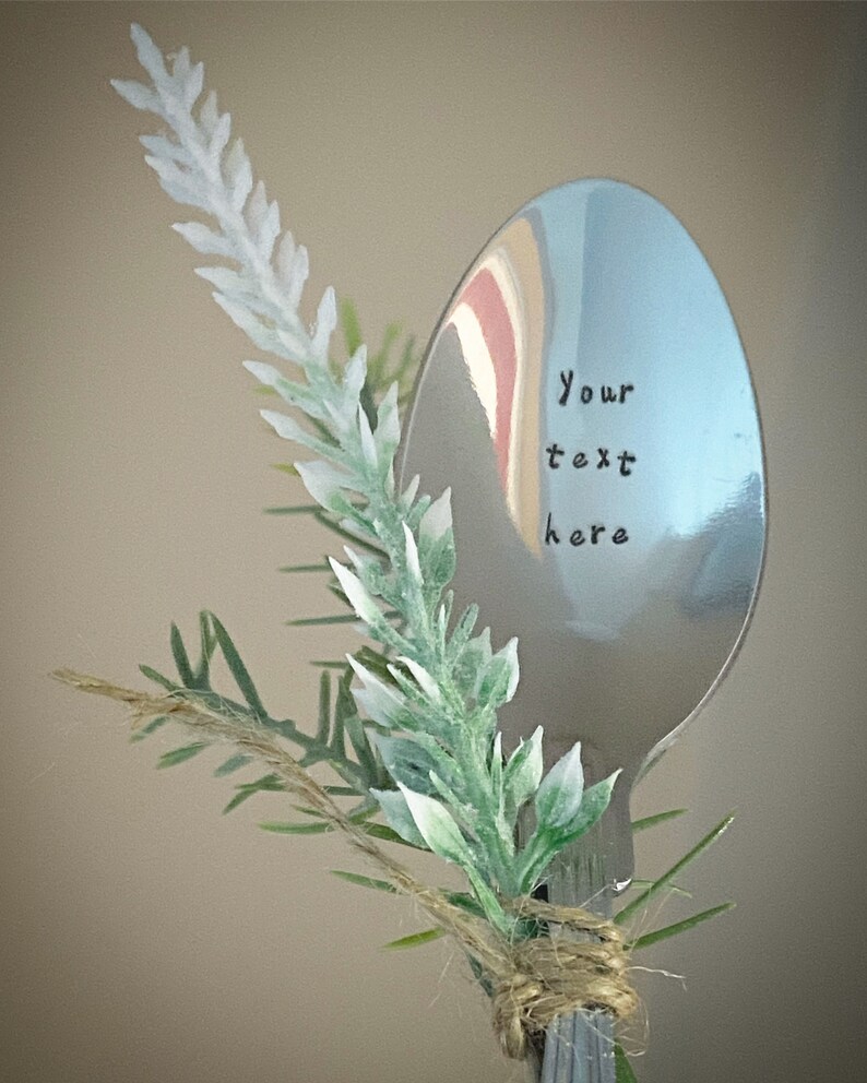Spoon Text PERSONALISED Spoon, Customised Cutlery. Design Your Own Teaspoon ...