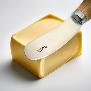 KNOB funny Butter knife. Hand stamped small knife. Christmas Birthday Anniversary gift. Brother Husband Boyfriend present