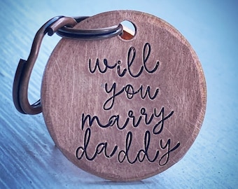 Dog, Cat Marriage Proposal collar tag. Proposal Ideas, Unique Proposal, Pet Proposal. Will You Marry Me? Will you marry dad?