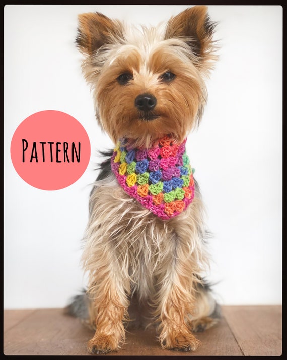 Pet Bandana Dog Cat Neckerchief CROCHET PATTERN Etsy