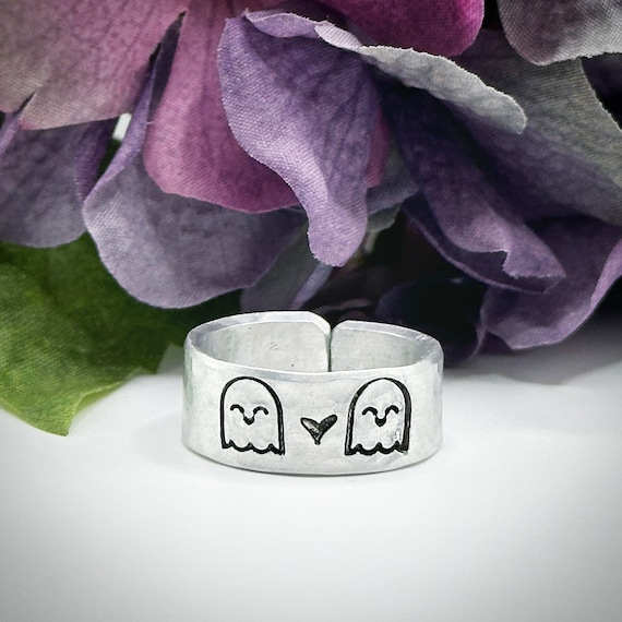 Til We Are Ghosts. Hidden Message Aluminium Adjustable Ring