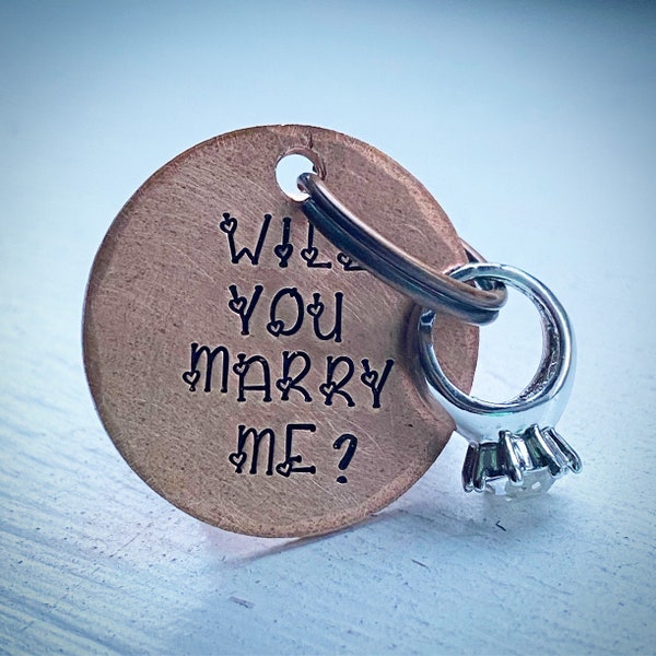 Dog, Cat Marriage Proposal collar tag. Proposal Ideas, Unique Proposal, Pet Proposal. Will You Marry Me? Will you marry dad?