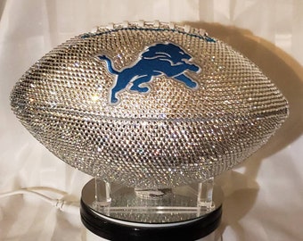 Custom Bling Football with Optional Blinged Case - Personalized, Handcrafted, Perfect for Gifts, Decor, Super Bowl Parties
