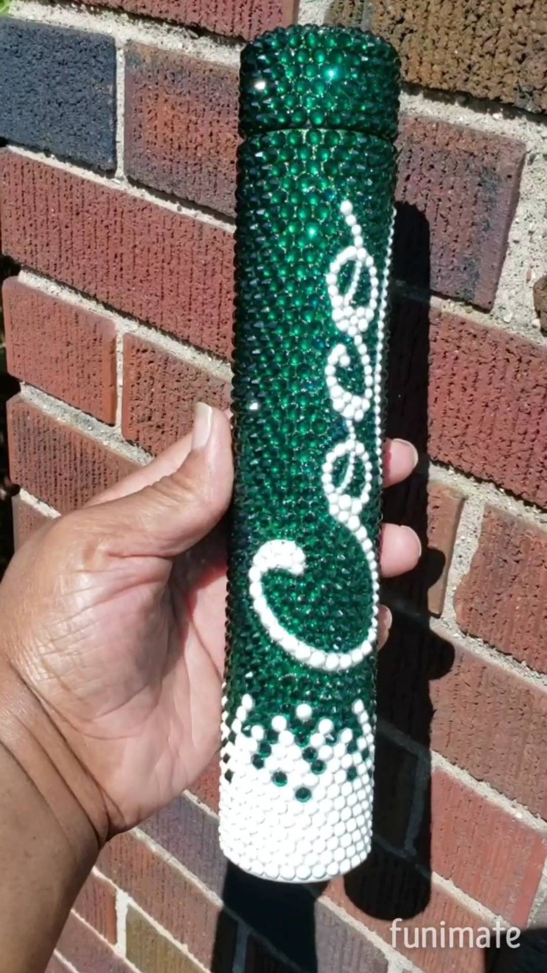 Handmade Bling Skinny Flask Customizable Rhinestone Hip Etsy