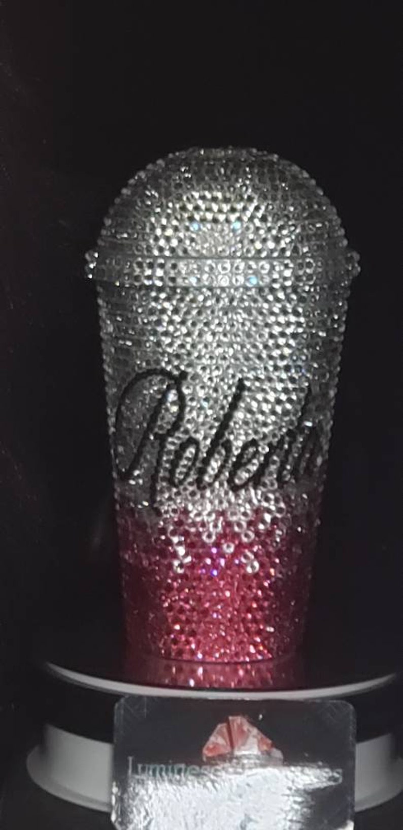 16 oz Personalized Custom Bling DOME Lid Tumbler FREE Etsy