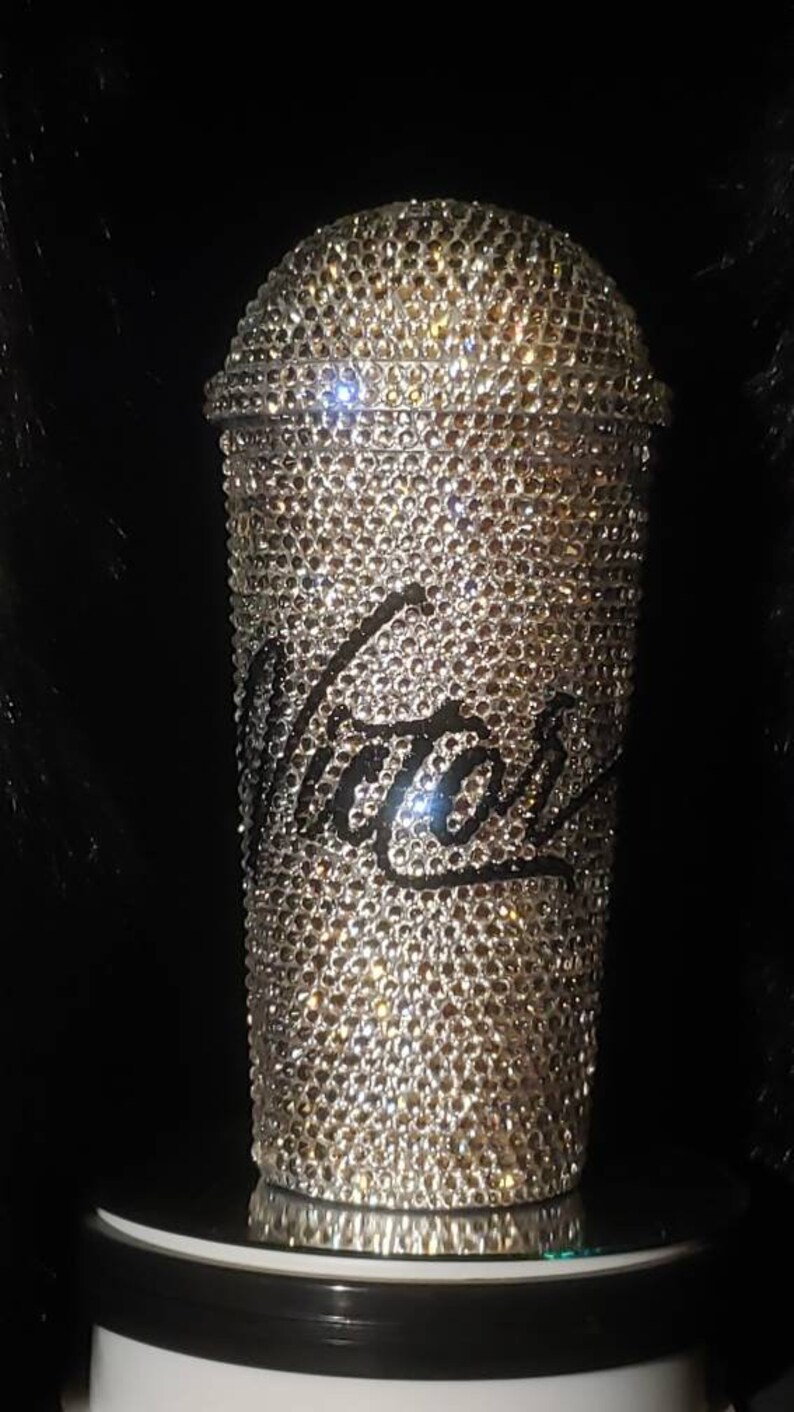 20 oz Custom Bling Dome Lid Tumbler Etsy