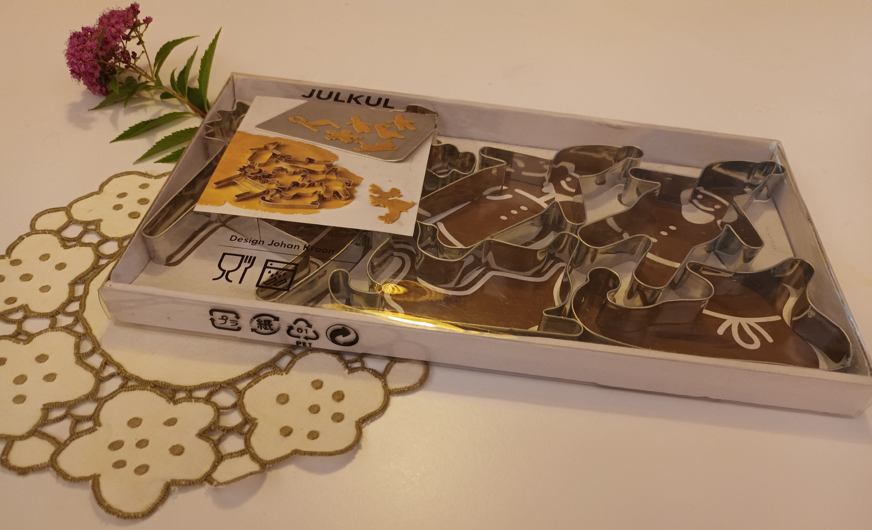 LÄTTBAKAD Cookie cutter, set of 5, silver color - IKEA