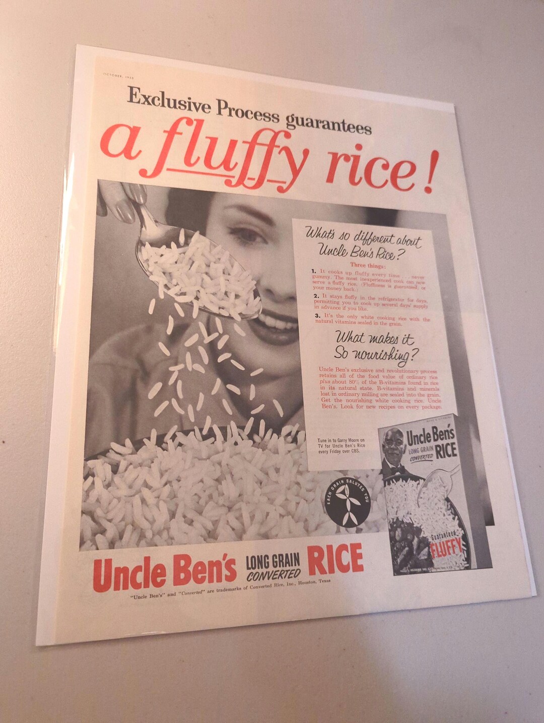 1953 Ladies Home Journal Ad. Original Advertisement. Uncle Ben's Rice ...