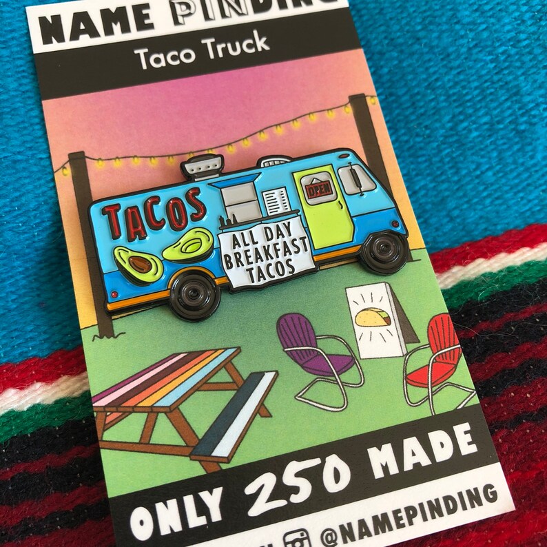 Taco Truck the enamel pin Etsy