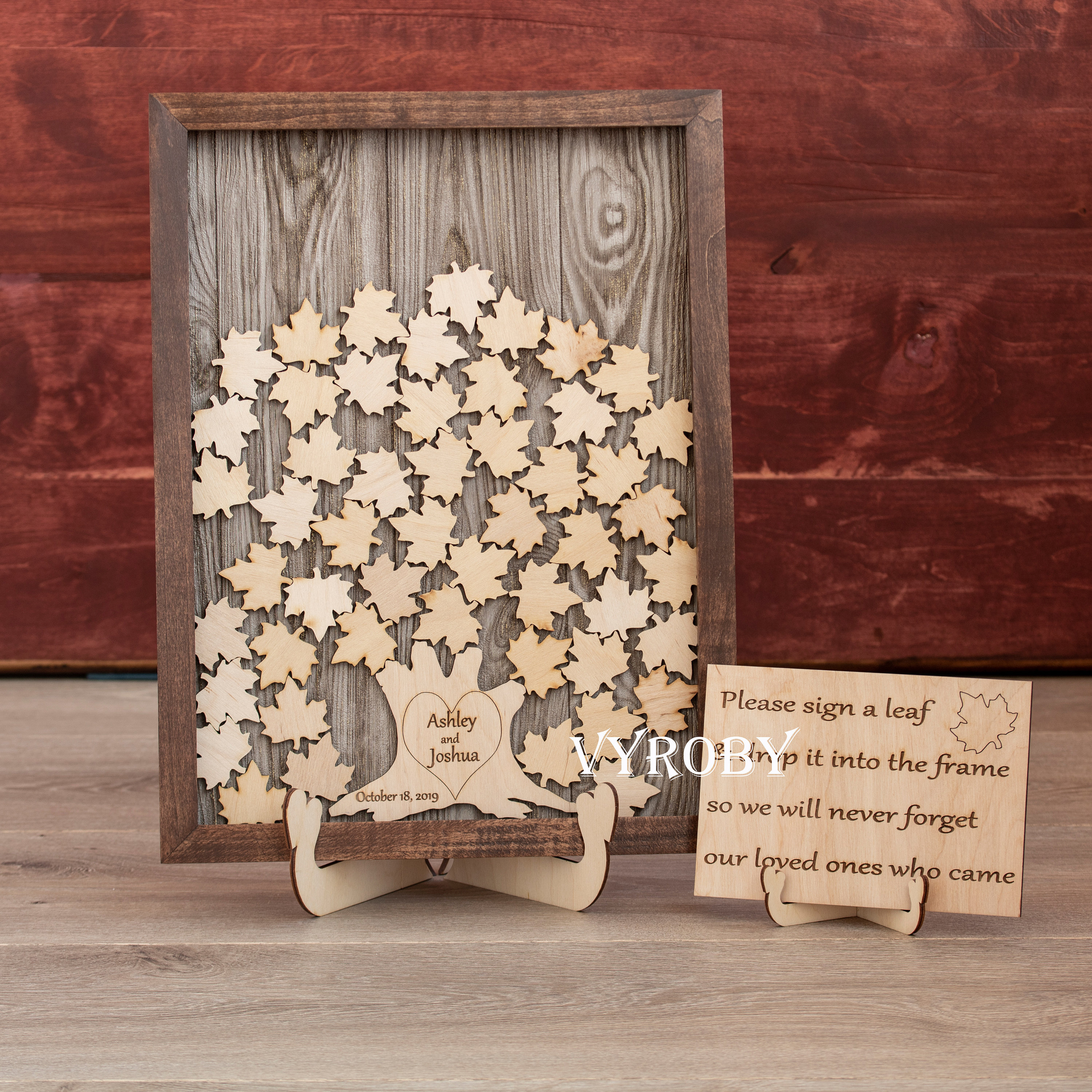 Alternative Wedding Guest Book Tree Fall Wedding Guest Book Etsy