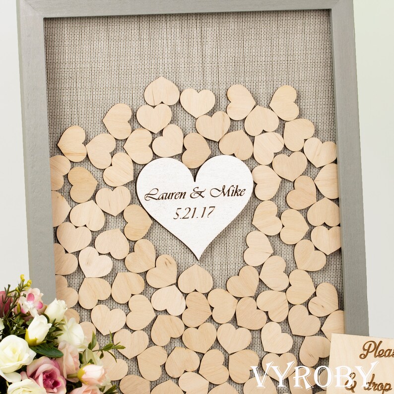 Guest Book Wedding Alternative Frame Drop Box Guest Book Etsy