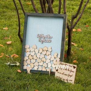 Wedding Drop Box Guest Book Alternative, Wood Heart Guestbook, Bridal Shower Guest Book VYROBY image 3