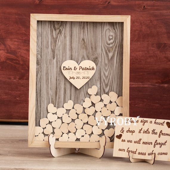 Wedding Guest Book Alternatives  Rustic & Wooden Signs Drop Box Frame