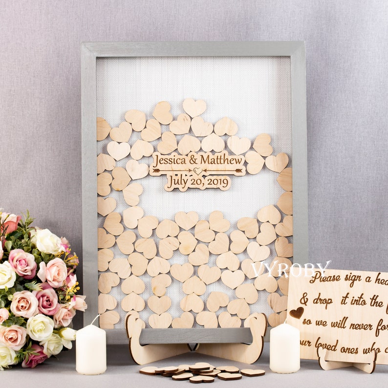 Guest Book Wedding Alternative Frame Drop Box Guest Book Etsy