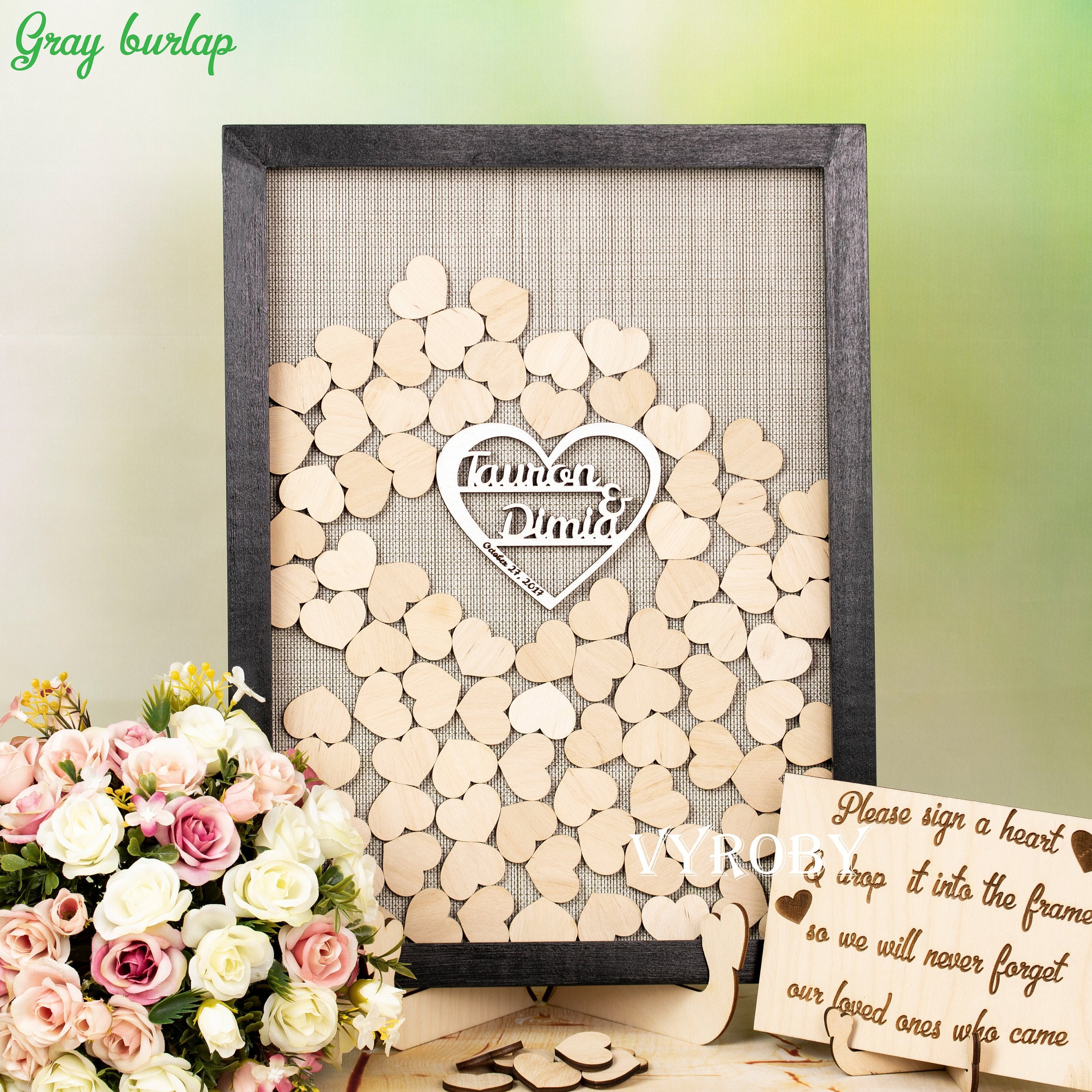 Wedding shadow box guest book Shadow box guestbook Guest