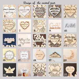 Wedding Drop Box Guest Book Alternative, Wood Heart Guestbook, Bridal Shower Guest Book VYROBY image 6