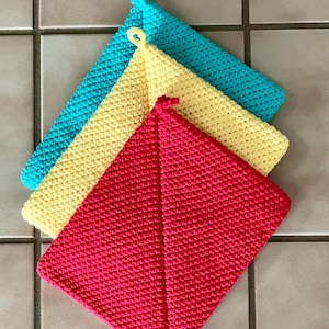 Heavy Duty Crochet Pot Holder: 100% Cotton Hot Pad