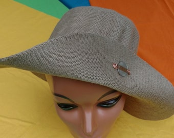 H9 - Remolino de cobre City Hat Tan F-Brim