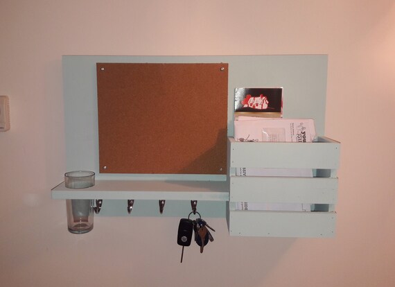 Wall Mounted Shelf With Letter Rack Key Coat Hooks Cork - Wall Mounted Shelf With Coat Hooks Wall Mounted Shelf With Letter Rack Key Coat Hooks Cork - Wall Mounted Shelf With Coat Hooks