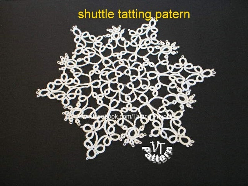 Tatting Patterns Doily variations PDF Original Shuttle Etsy