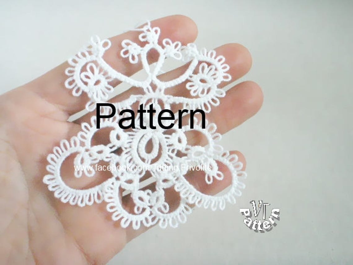 Tatting Pattern Angel Christmas Angel Tutorial Photo in Pdf Etsy
