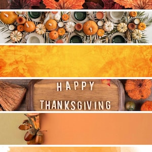 Thanksgiving Washi Tape Digital, Cozy Autumn Digital Stickers, Autumn Scrapbook Supplies, Vintage Autumn Papers, Printable Washi Tape