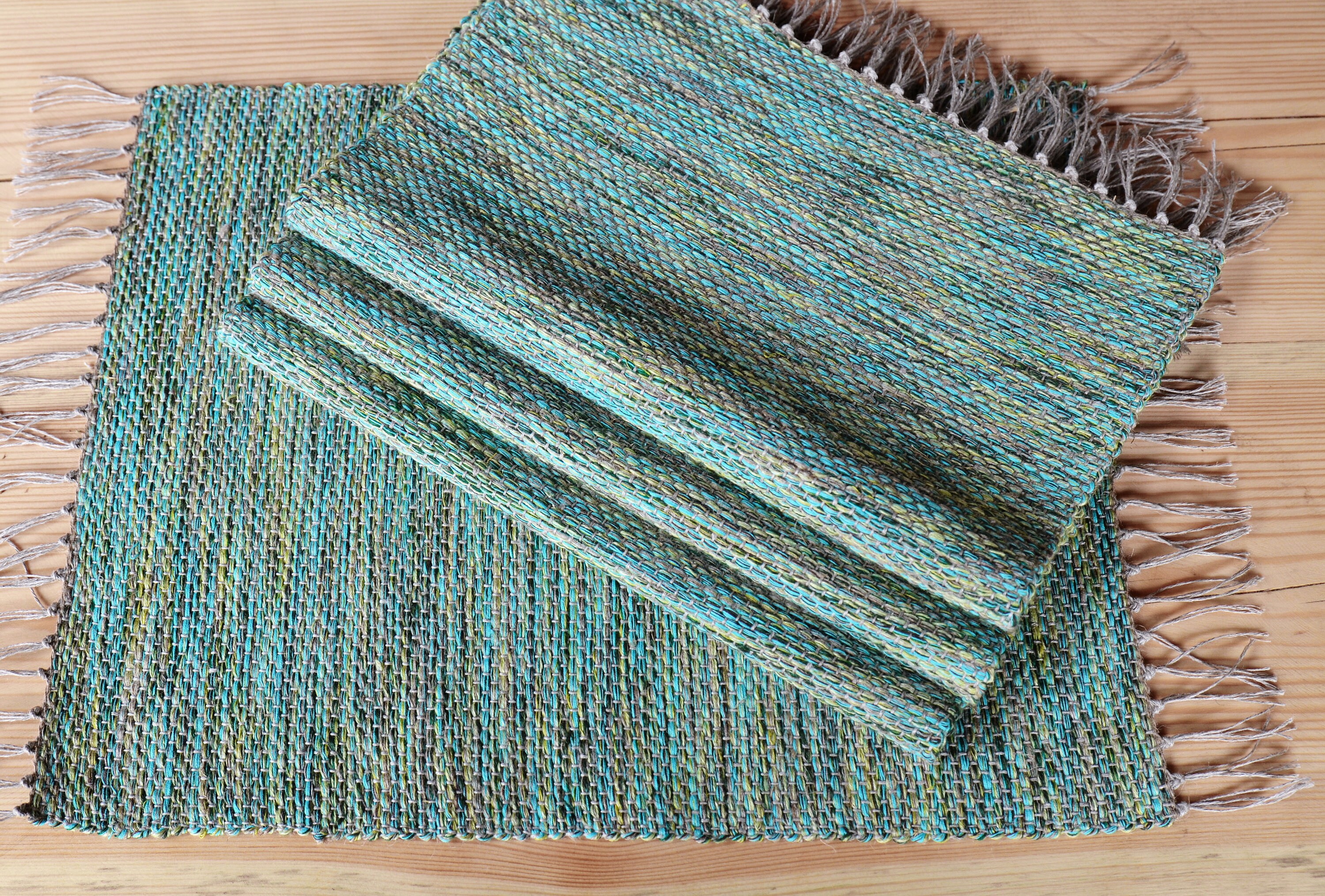 Set of 4 Handwoven Placemats Linen Placemats Table Placemats Etsy